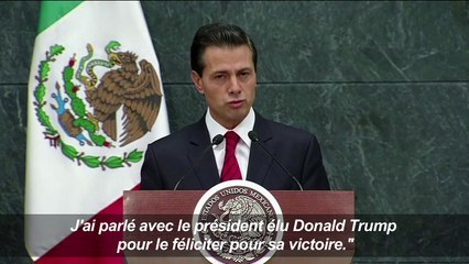 Appel "aimable" entre Trump et le président du Mexique