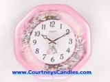 Bedtime Pink Children's Clock by Rhythm Clocks