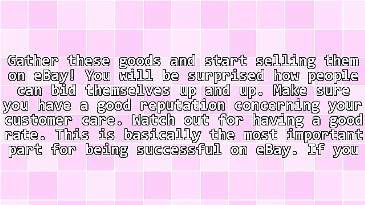 Selling Products on eBay