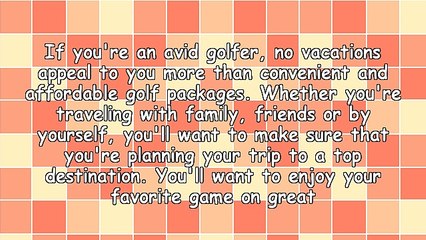 Five Great States for Golf Packages