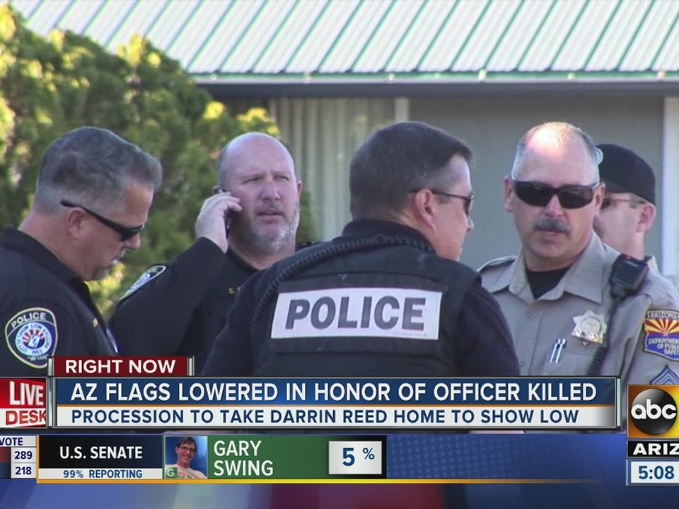Show Low Police Officer Darrin Reed killed