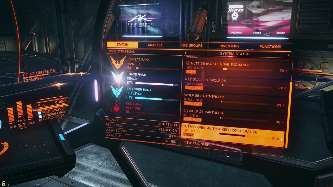 Elite Dangerous , Wolf 25 weekly report by Jimmy the Mug