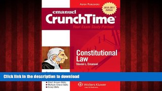Buy book  Crunchtime: Constitutional Law 2010 (Emanuel Crunchtime) online