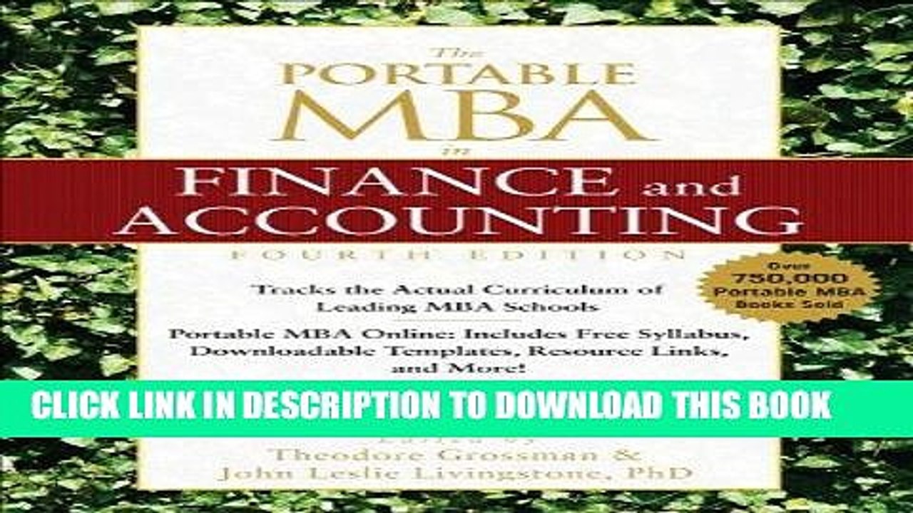 [PDF] The Portable MBA in Finance and Accounting Full Collection