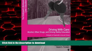 Buy book  Driving With Care: Alcohol, Other Drugs, and Driving Safety Education-Strategies for