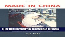 [FREE] EBOOK Made in China: Women Factory Workers in a Global Workplace BEST COLLECTION