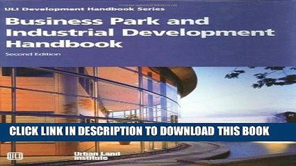 [FREE] EBOOK Business Park and Industrial Development Handbook (Uli Development Handbook Series)