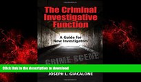 Buy books  The Criminal Investigative Function: A Guide for New Investigators online for ipad