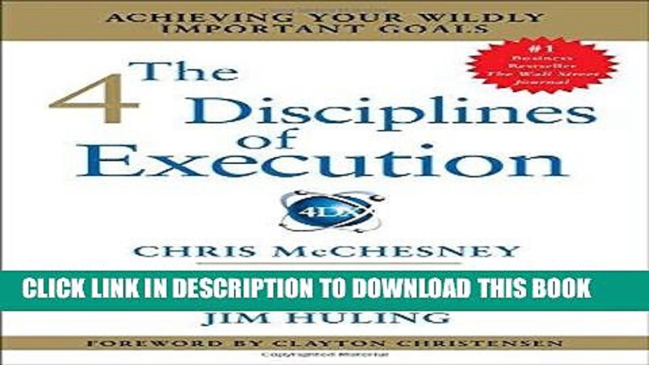 [PDF] The 4 Disciplines of Execution: Achieving Your Wildly Important Goals Popular Online