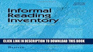 [READ] EBOOK Informal Reading Inventory: Preprimer to Twelfth Grade (What s New in Education) BEST