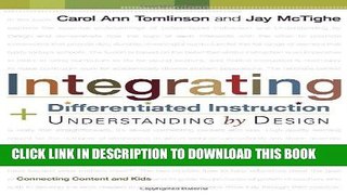 [FREE] EBOOK Integrating Differentiated Instruction   Understanding by Design: Connecting Content