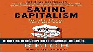 [READ] EBOOK Saving Capitalism: For the Many, Not the Few ONLINE COLLECTION