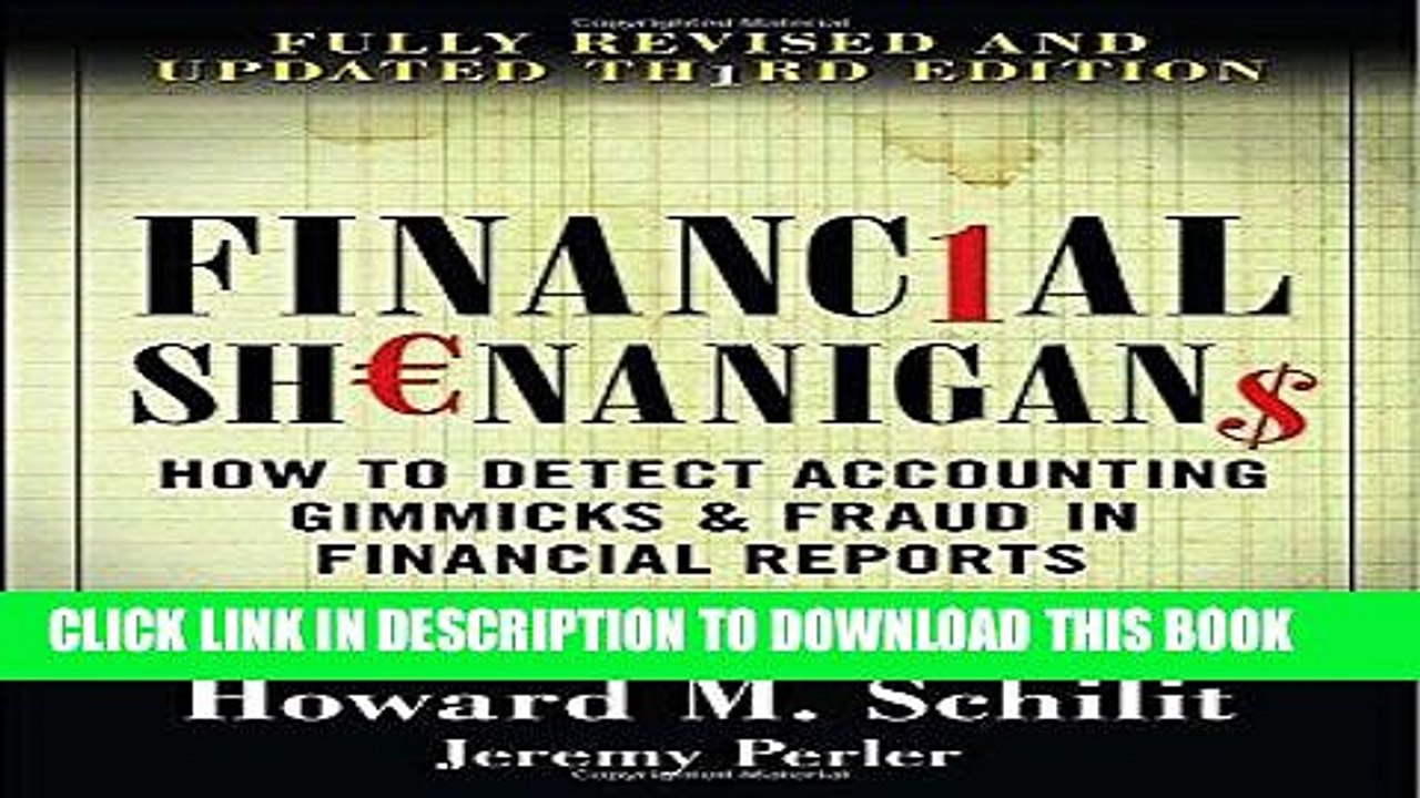 [PDF] Financial Shenanigans: How to Detect Accounting Gimmicks   Fraud in Financial Reports, 3rd