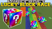PopularMMOs Minecraft - EXTREME RAINBOW LUCKY BLOCK RACE - Lucky Block Mod - Modded Mini-Game