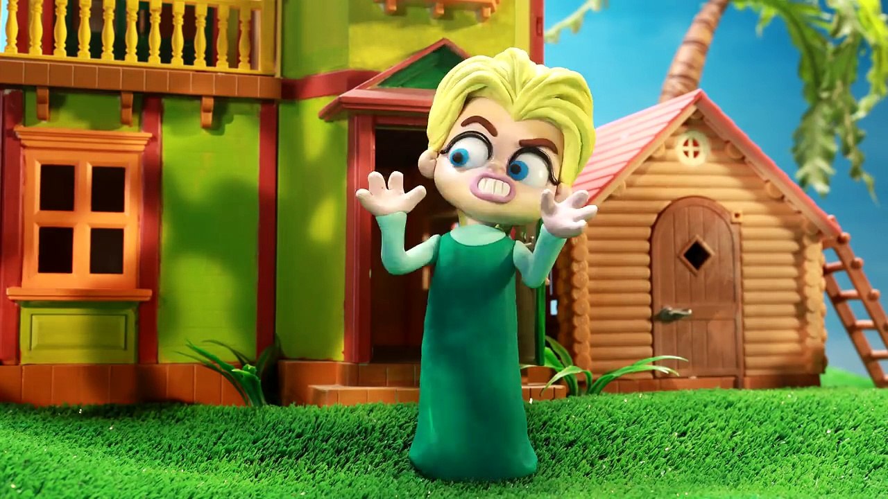 Elsa Superpowers Frozen Boy | Disney Frozen Cartoon Episodes | Play Doh Stop Motion