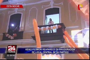 Keiko Fujimori reaparece en inauguración de local central de Fuerza Popular