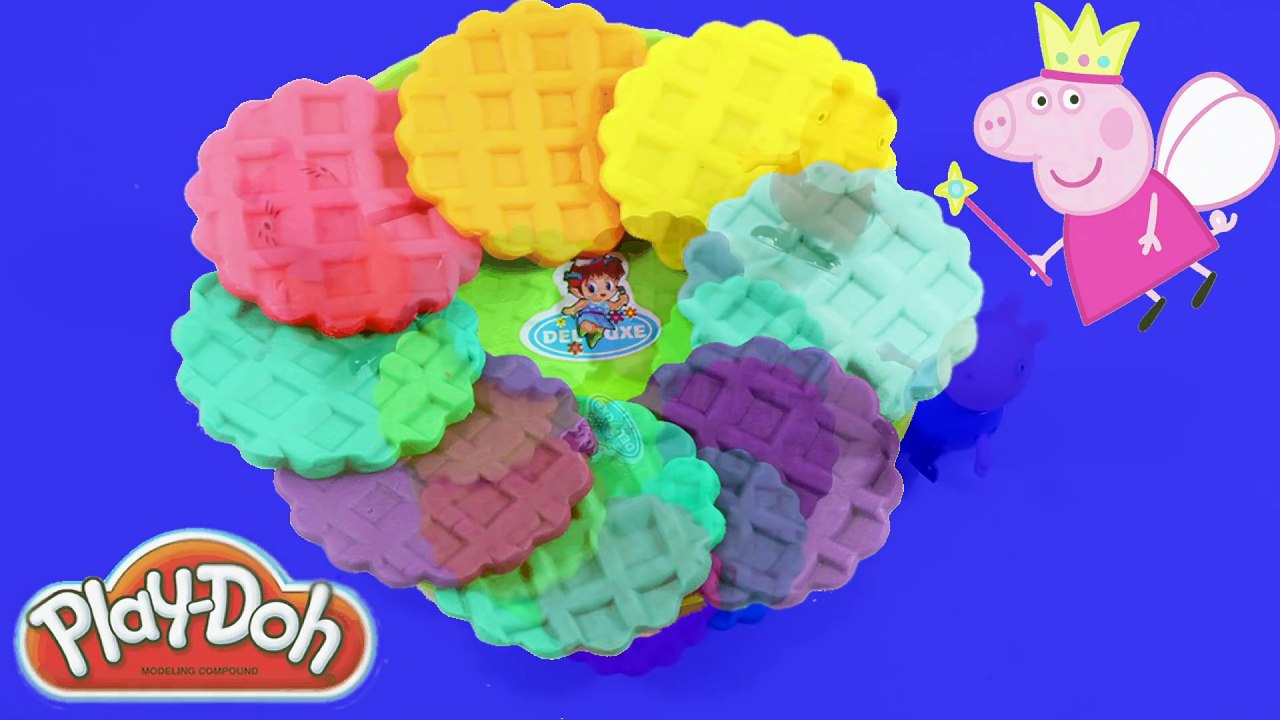 Play Doh Cake Frozen - How to make cake playdoh for peppa pig toys