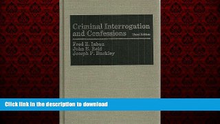 Best books  Criminal Interrogation and Confessions online for ipad