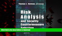 Buy books  Risk Analysis and Security Countermeasure Selection