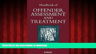 Read book  Handbook of Offender Assessment and Treatment online to buy