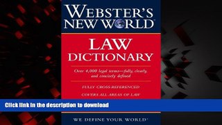 Best books  Webster s New World Law Dictionary