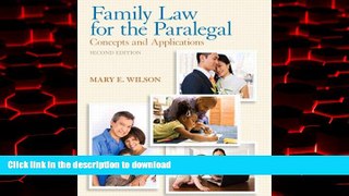 liberty book  Family Law for the Paralegal: Concepts and Applications Plus NEW MyLegalStudiesLab