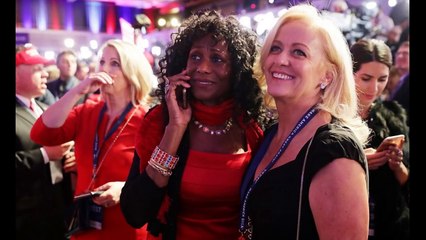 US Selection Different emotion moments when Donald Trump win