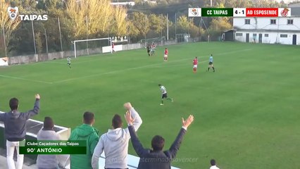 Golão António Pereira 90' CC Taipas 4-1 AD Esposende
