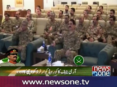 COAS directs to continue Karachi operation till restoration of peace