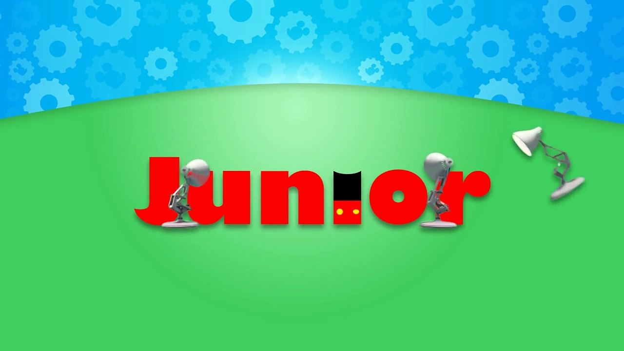 356-Six Pixar Lamps Luxo Jr Attack Disney Junior Logo