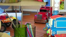 Learn Colors (SPANISH) - Colores y coches de carreras con Max, Bill y Pete el camión - TOYS