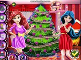 Disney Princesses Mermaid Ariel and Jasmine Christmas Tree - Games for children