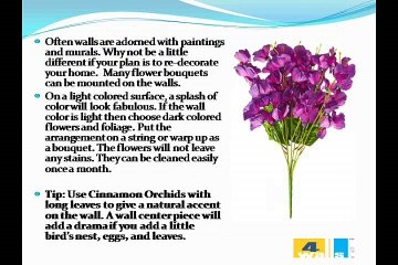 Ideas to use artificial flowers for home décor