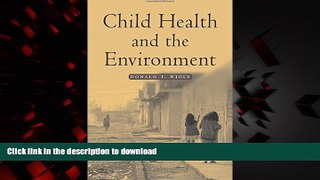 Buy book  Child Health and the Environment (Medicine) online