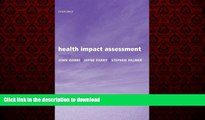 liberty books  Health Impact Assessment: Concepts, Theory, Techniques and Applications (Oxford