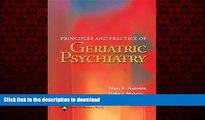 Buy books  Principles and Practice of Geriatric Psychiatry (Agronin, Principles and Practice of
