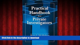 Buy books  Practical Handbook for Private Investigators online to buy