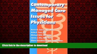 Buy book  Contemporary Managed Care Issues for Physicians