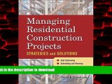 Read book  Managing Residential Construction Projects: Strategies and Solutions online
