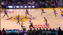 Larry Nance Jr Dunks Over David West | Warriors vs Lakers | November 4, 2016 | 2016-17 NBA Season