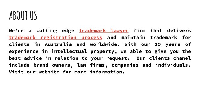 Registering a trademark