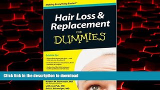 Read books  Hair Loss and Replacement For Dummies online