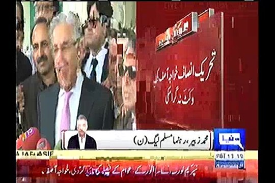 After court dismisses Usman Dar appeal against Khawaja Asif, in NA-110 case- Watch Muhammad Zubair veiws