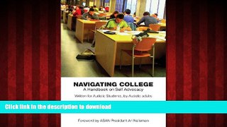 Buy book  Navigating College: A Handbook on Self Advocacy Written for Autistic Students from