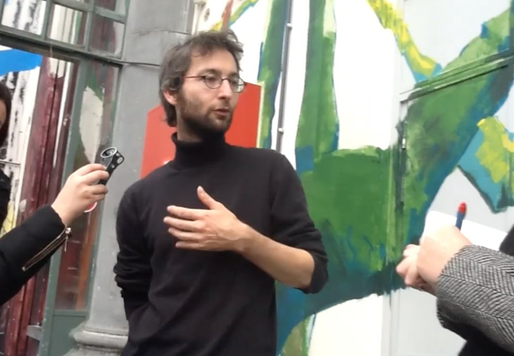 A la découverte de Bonom au Botanique. Séquence filmée par l'équipe Bleue de TADA