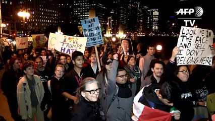 Etats-Unis: manifestation contre Trump à Chicago