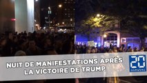 Nuit de manifestations après la victoire de Trump aux États-Unis