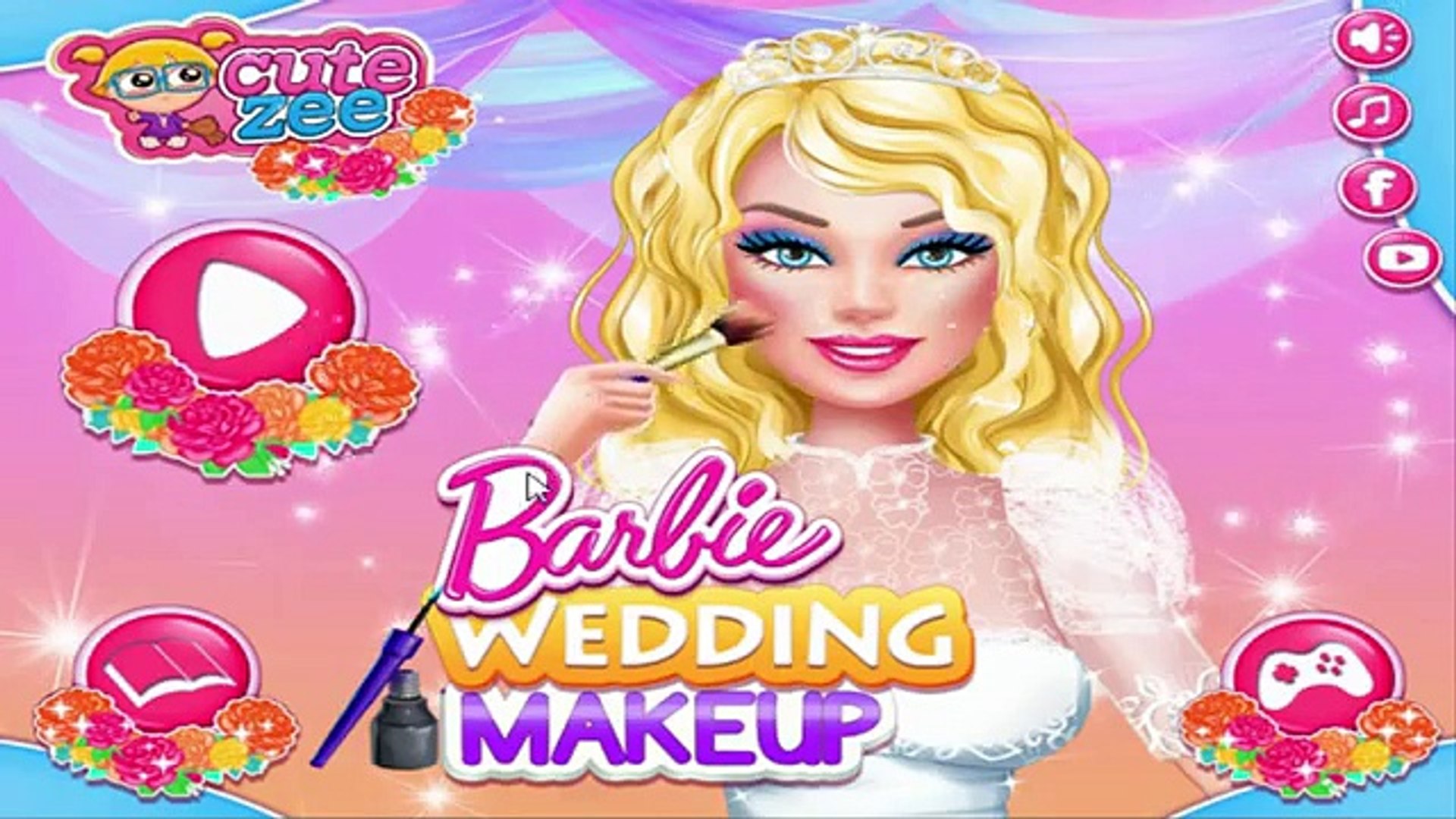 barbie wedding makeup