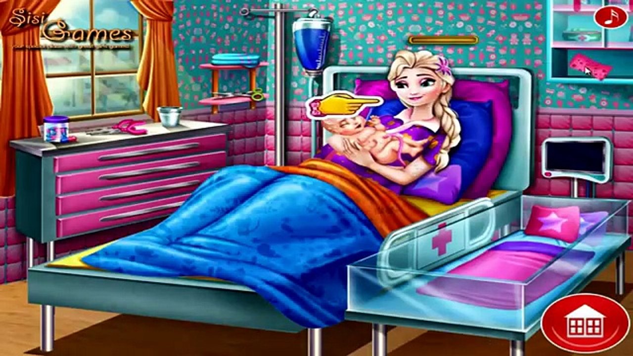 Pregnant Elsa Rapunzel & Anna Gives Birth | Baby Games Compilation To Play