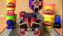 Play Doh Transformers Autobot Workshop Playset Transform Lightning McQueen in Autobots Disney Cars - YouTube